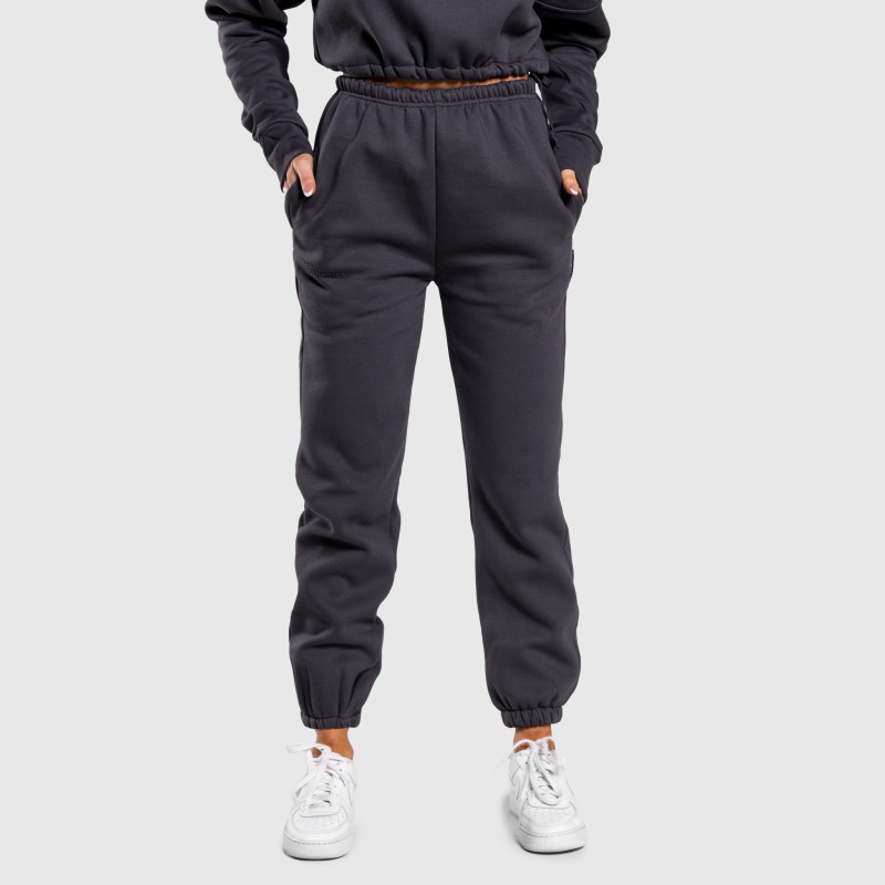 Női oversized melegítőnadrág Iron Aesthetics Simone, szürke · záber 6