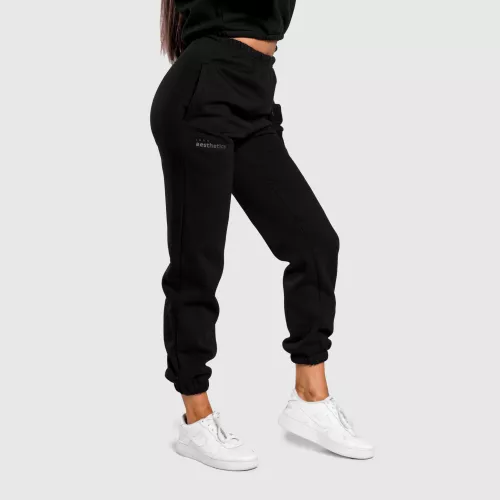 Női oversized melegítőnadrág Iron Aesthetics Simone, fekete