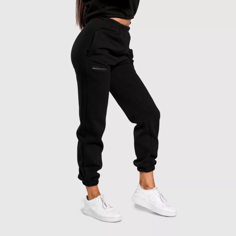 Női oversized melegítőnadrág Iron Aesthetics Simone, fekete-1