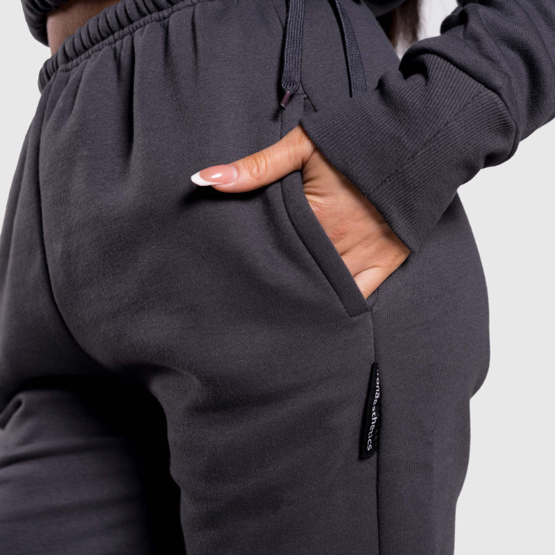 Női oversized melegítőnadrág Iron Aesthetics Simone, szürke · záber 8