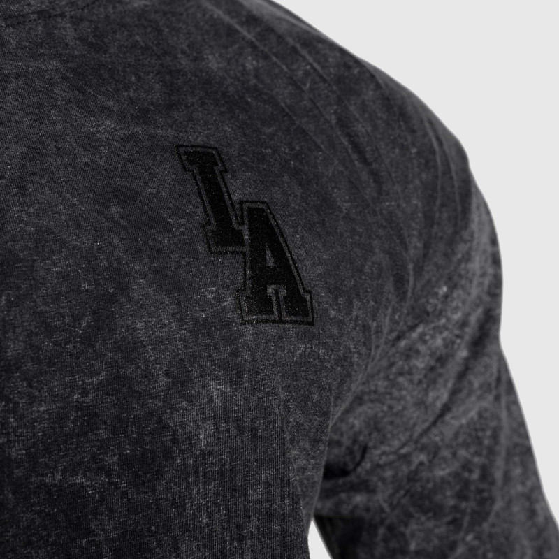 Oversize póló Iron Aesthetics College, washed black · záber 6