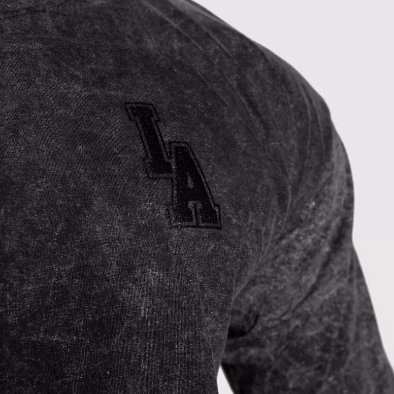 Oversize póló Iron Aesthetics College, washed black-6