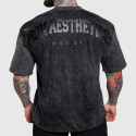 Oversize póló Iron Aesthetics College, washed black