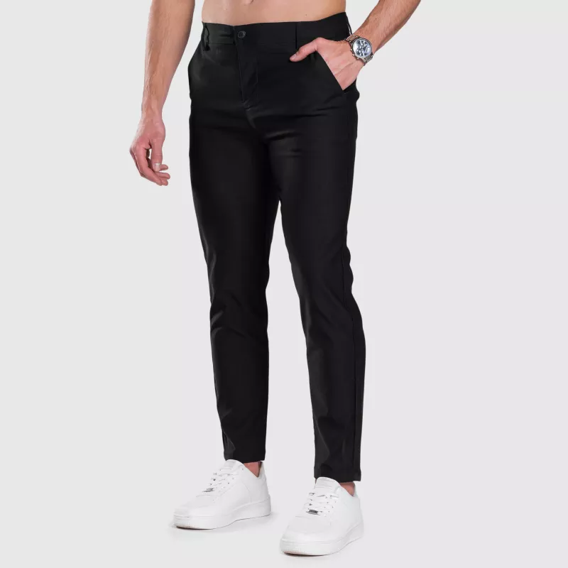 Sztreccs nadrág Iron Aesthetics Classy, fekete-3