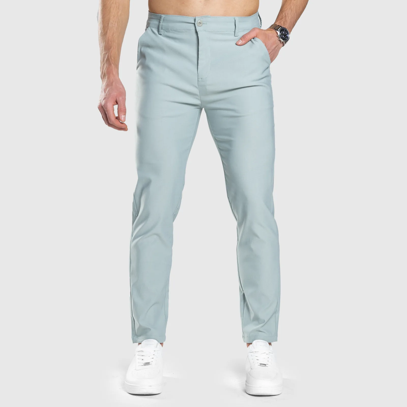 Sztreccs nadrág Iron Aesthetics Classy, zöld-1