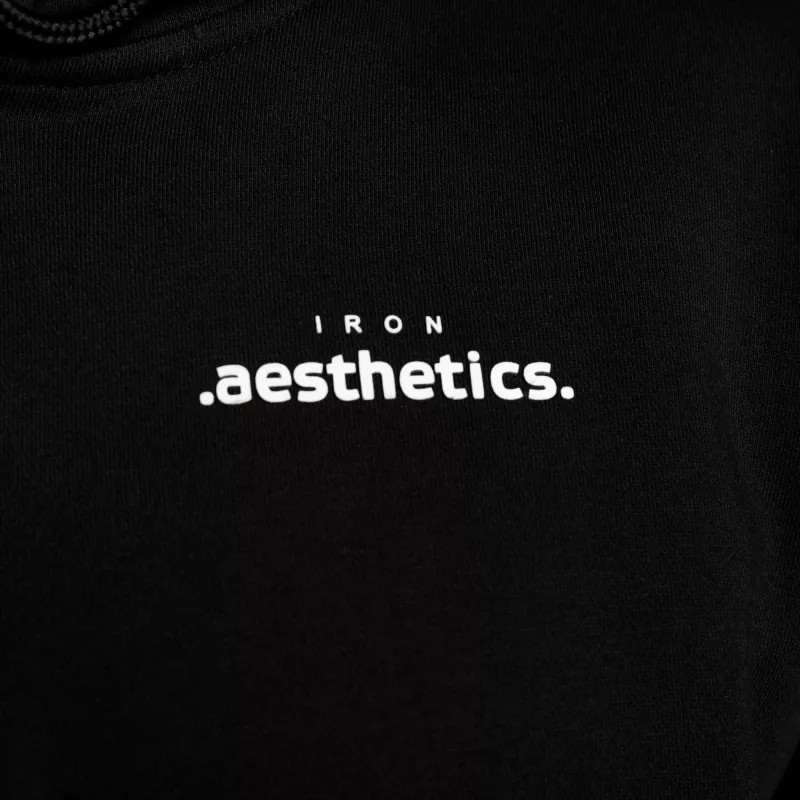 Oversize cipzáros pulóver Iron Aesthetics Loaded, fekete-13