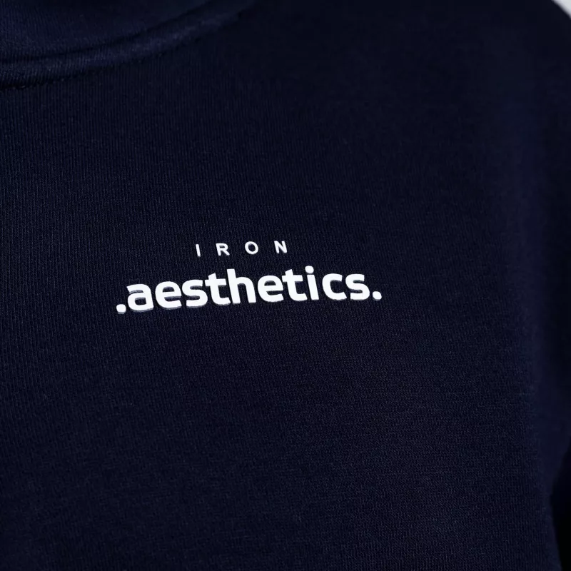 Oversize cipzáros pulóver Iron Aesthetics Loaded, navy-10
