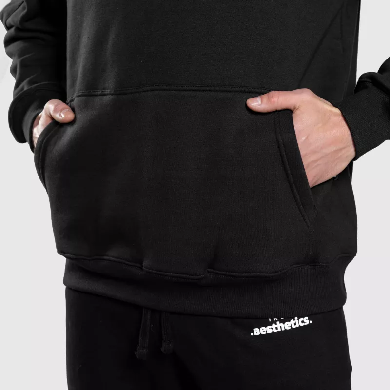 Oversize cipzáros pulóver Iron Aesthetics Loaded, fekete-12