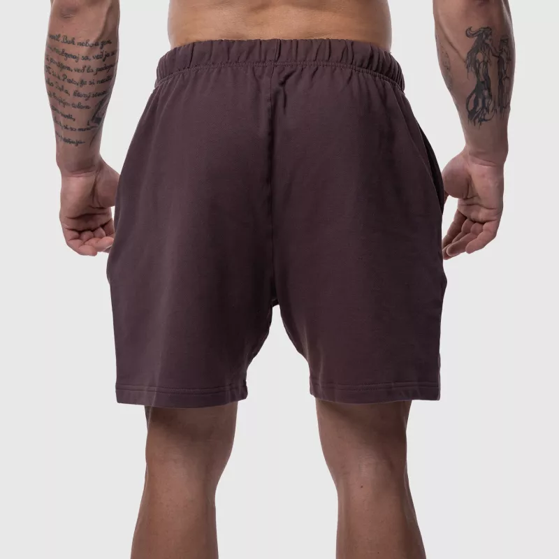 Férfi pamut short Iron Aesthetics Ambition, lila-5