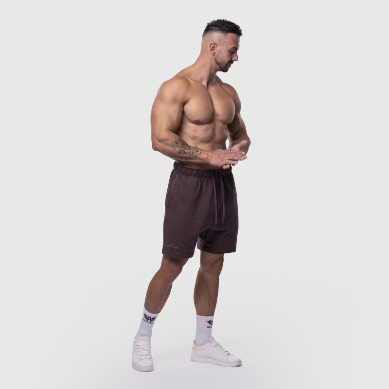 Férfi pamut short Iron Aesthetics Ambition, lila · záber 7