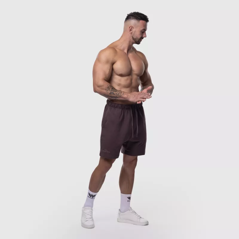 Férfi pamut short Iron Aesthetics Ambition, lila-7