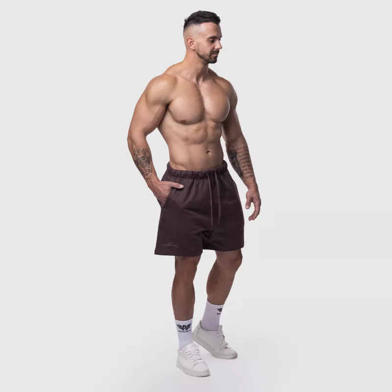 Férfi pamut short Iron Aesthetics Ambition, lila-8