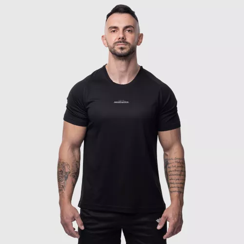 Férfi sportpóló Training, fekete