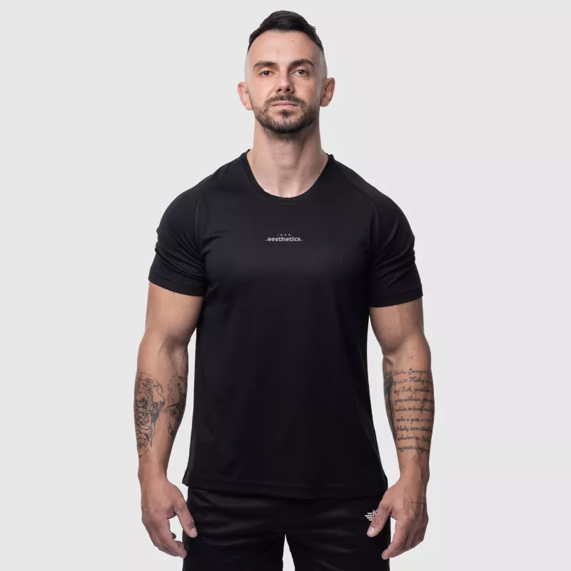 Férfi sportpóló Iron Aesthetics Training, fekete-1
