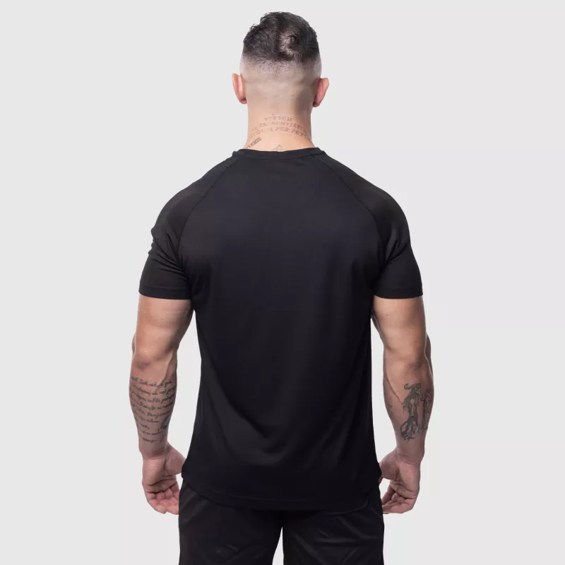 Férfi sportpóló Iron Aesthetics Training, fekete-5