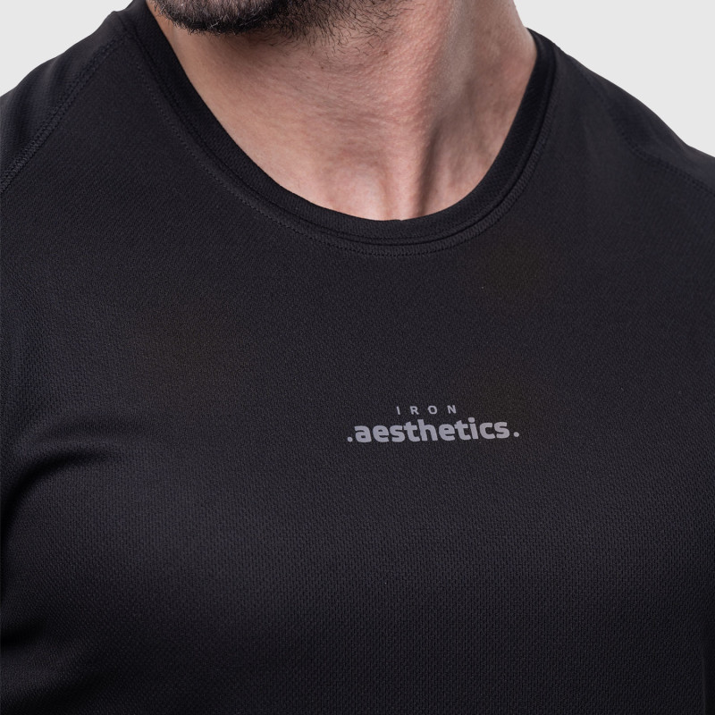 Férfi sportpóló Iron Aesthetics Training, fekete · záber 6