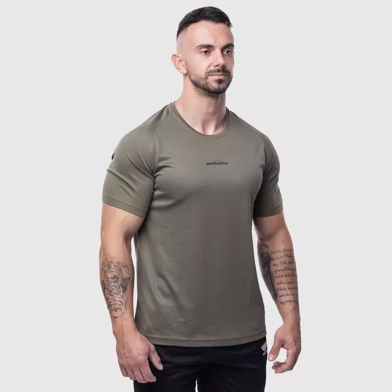 Férfi sportpóló Iron Aesthetics Training, zöld-2