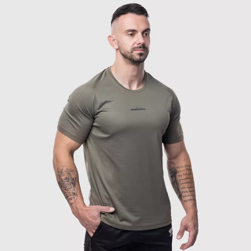 Férfi sportpóló Iron Aesthetics Training, zöld-3
