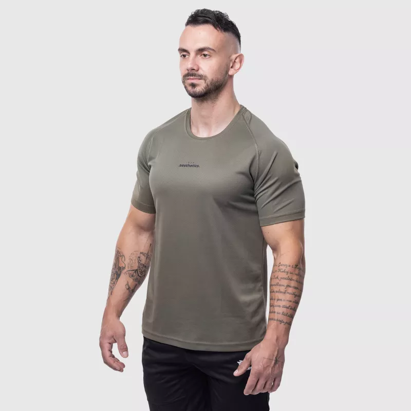 Férfi sportpóló Iron Aesthetics Training, zöld-4