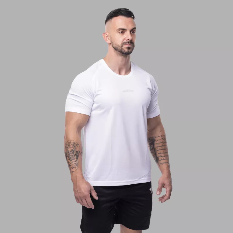 Férfi sportpóló Iron Aesthetics Training, fehér-2