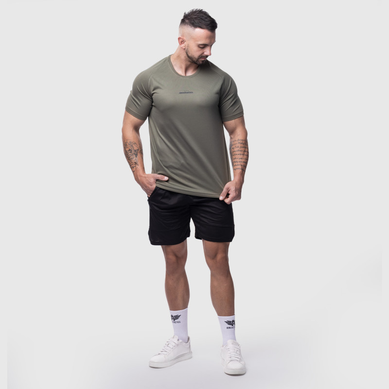 Férfi sportpóló Iron Aesthetics Training, zöld · záber 7