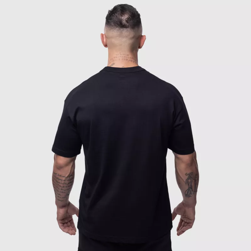 Oversize póló Iron Aesthetics Vibe Tee, fekete-4