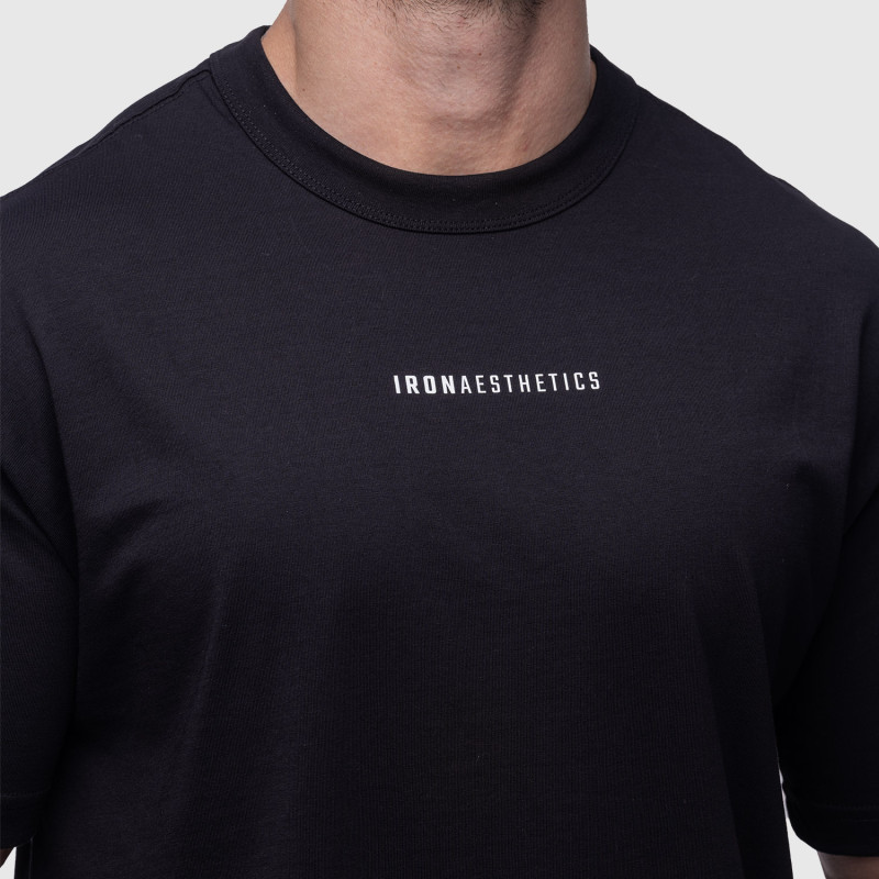 Oversize póló Iron Aesthetics Vibe Tee, fekete · záber 6