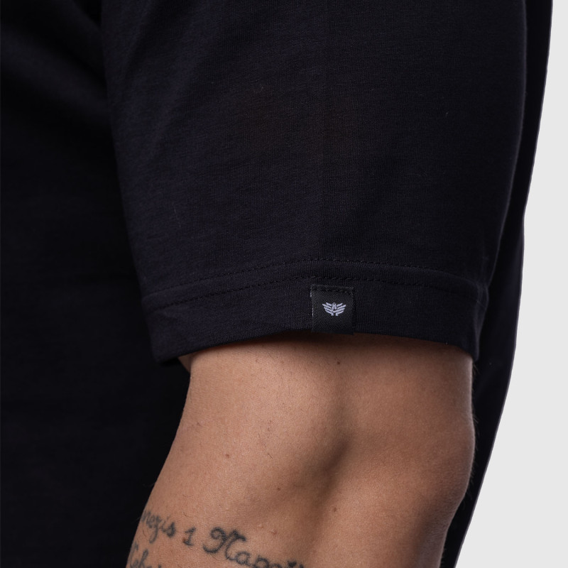 Oversize póló Iron Aesthetics Vibe Tee, fekete · záber 7