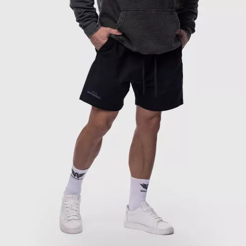 Férfi pamut short Iron Aesthetics Ambition, fekete