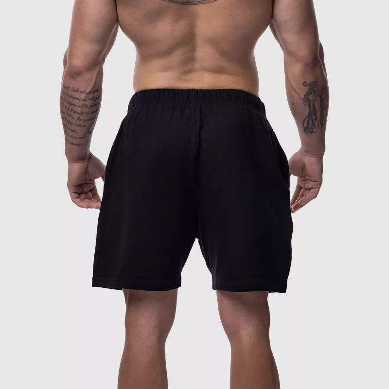 Férfi pamut short Iron Aesthetics Ambition, fekete-4