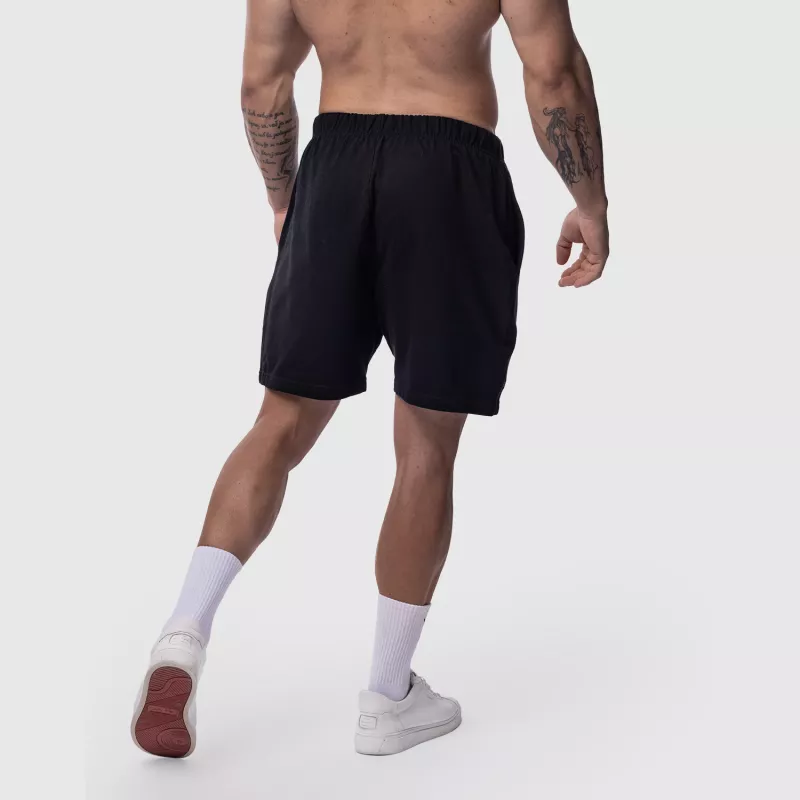 Férfi pamut short Iron Aesthetics Ambition, fekete-5