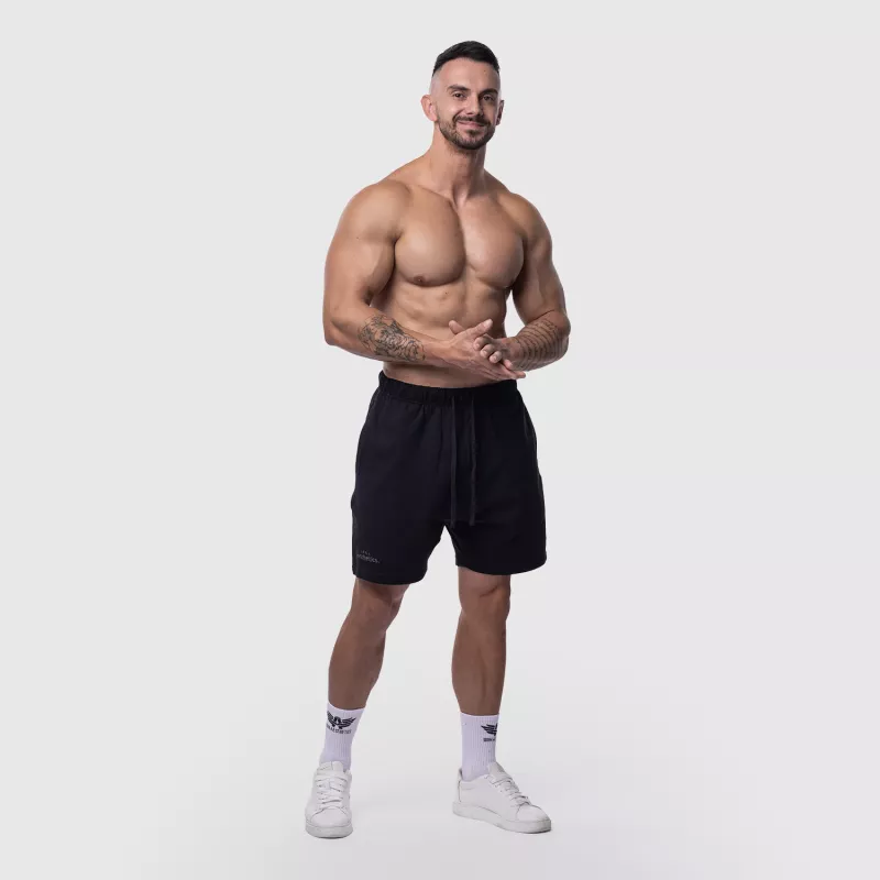 Férfi pamut short Iron Aesthetics Ambition, fekete-7