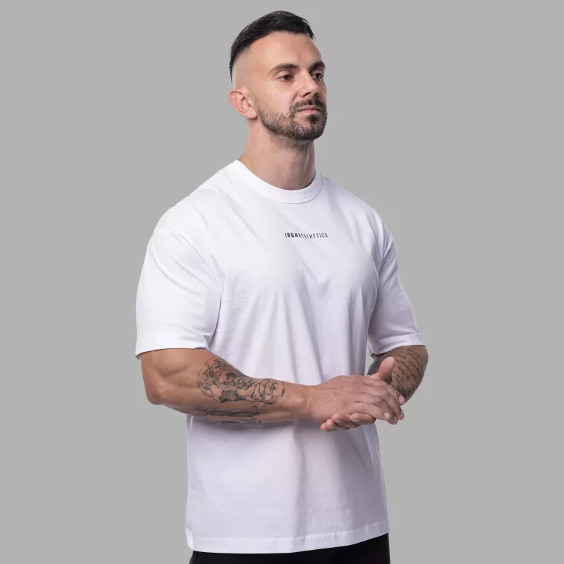 Oversize póló Iron Aesthetics Vibe Tee, fehér-3