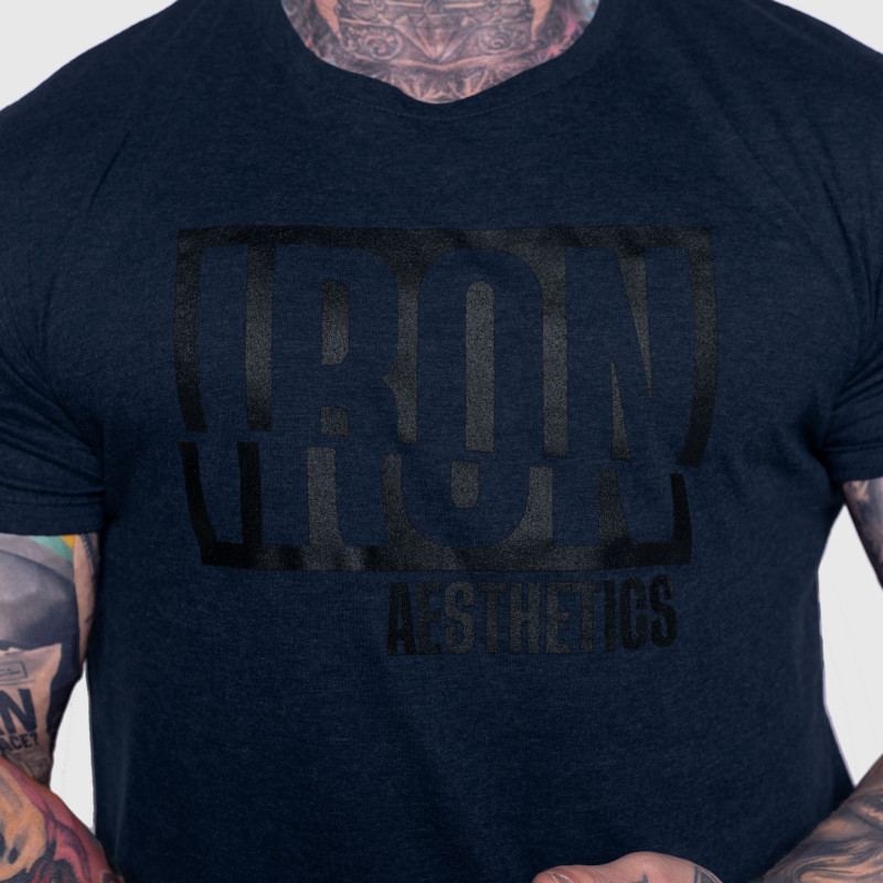 Férfi póló Iron Aesthetics Slash, navy · záber 6