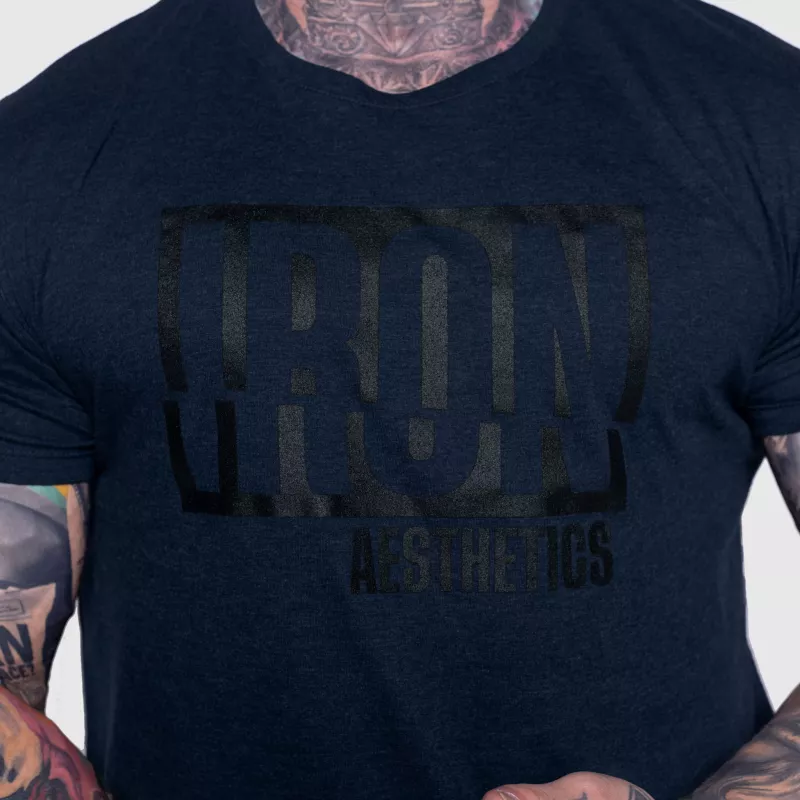 Férfi póló Iron Aesthetics Slash, navy-6