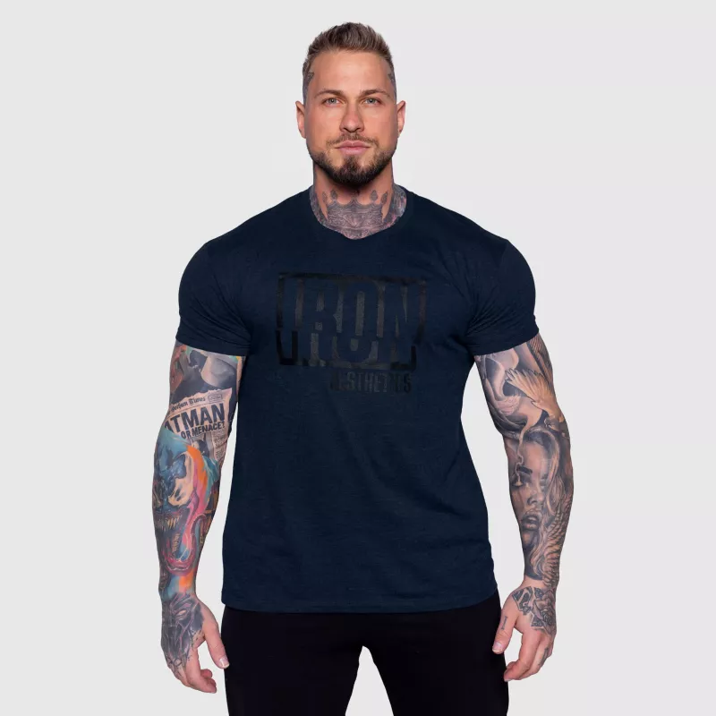 Férfi póló Iron Aesthetics Slash, navy-1