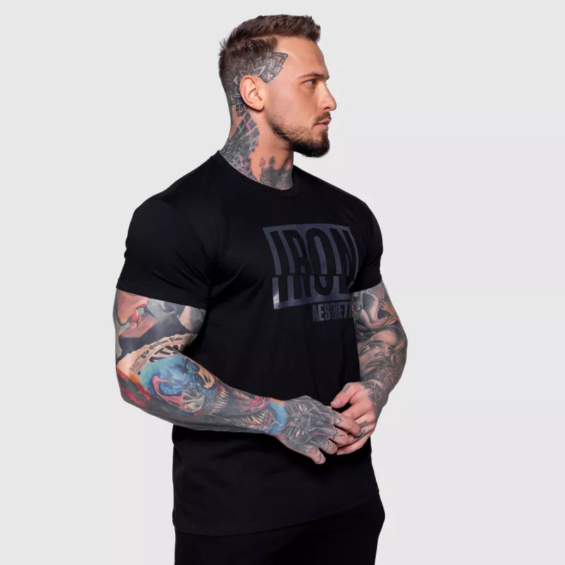 Férfi póló Iron Aesthetics Slash, fekete-5
