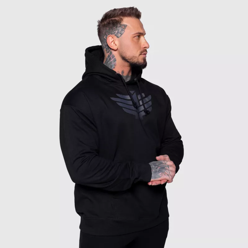Férfi kapucnis pulóver Iron Aesthetics Apex, fekete-4