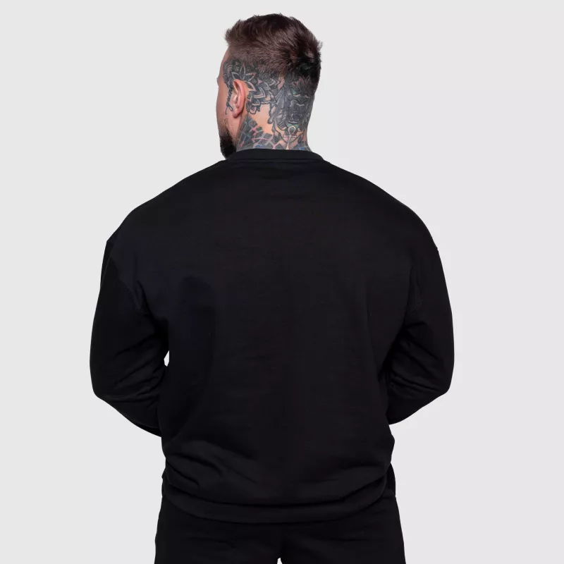 Férfi pulóver Iron Aesthetics Essential, fekete-4