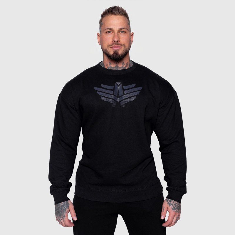 Férfi pulóver Iron Aesthetics Essential, fekete · záber 6