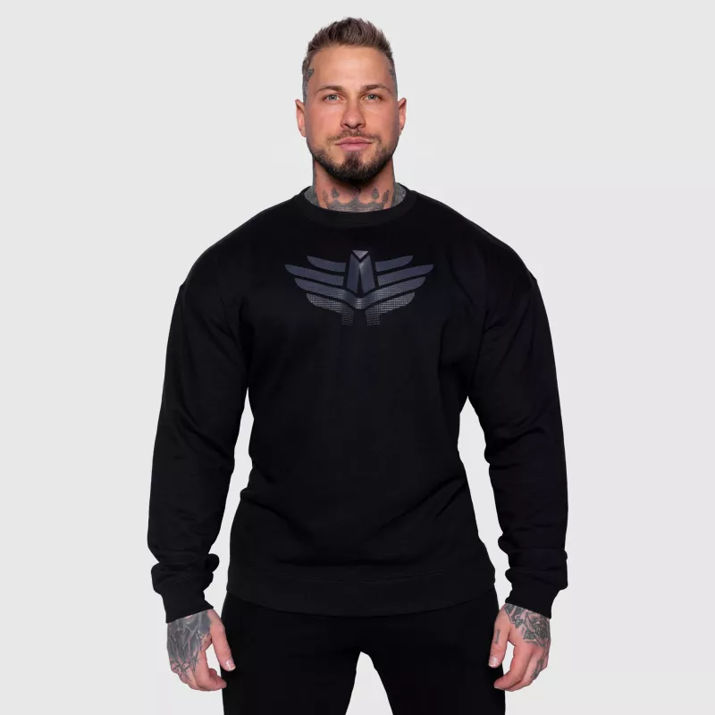 Férfi pulóver Iron Aesthetics Essential, fekete-6