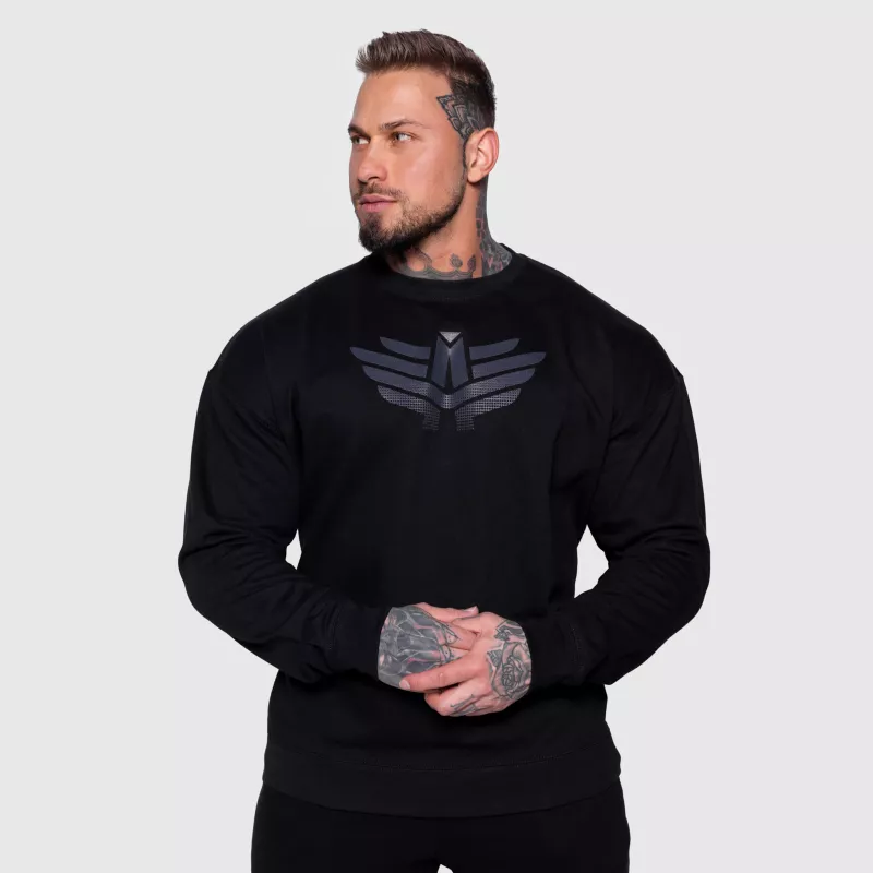 Férfi pulóver Iron Aesthetics Essential, fekete-1