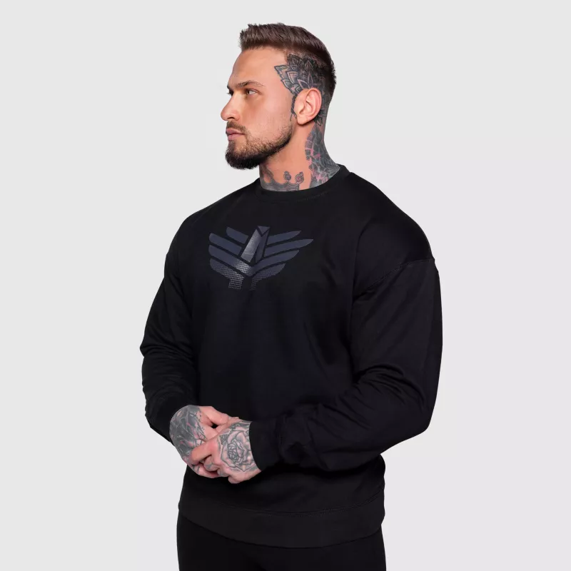 Férfi pulóver Iron Aesthetics Essential, fekete-5