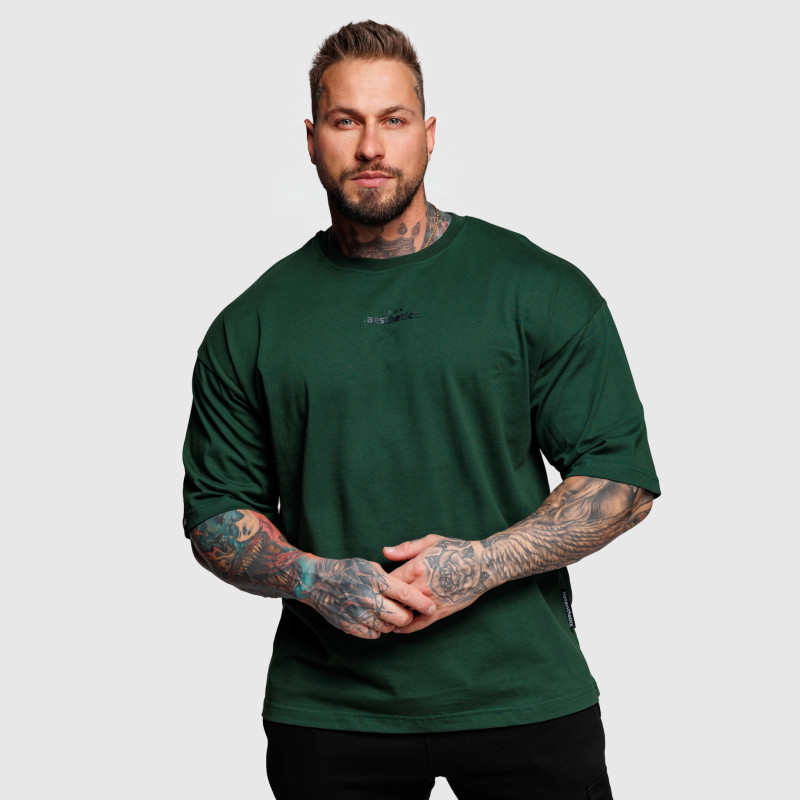 Oversize póló Iron Aesthetics Major, zöld · záber 7