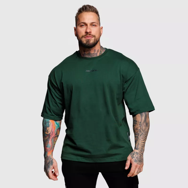 Oversize póló Iron Aesthetics Major, zöld-1