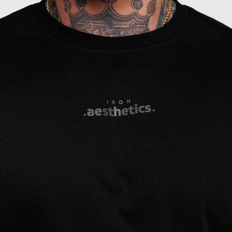 Oversize póló Iron Aesthetics Major, fekete · záber 7