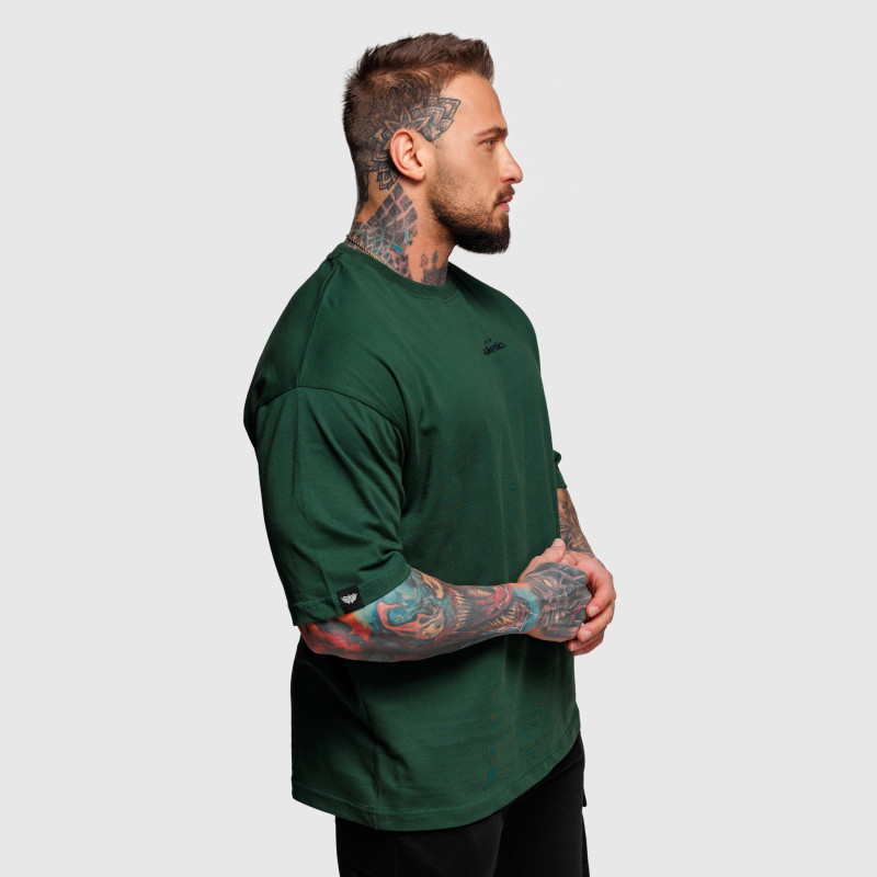 Oversize póló Iron Aesthetics Major, zöld · záber 6