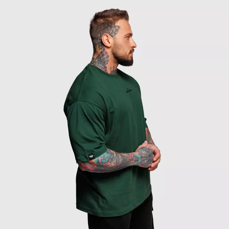 Oversize póló Iron Aesthetics Major, zöld-6