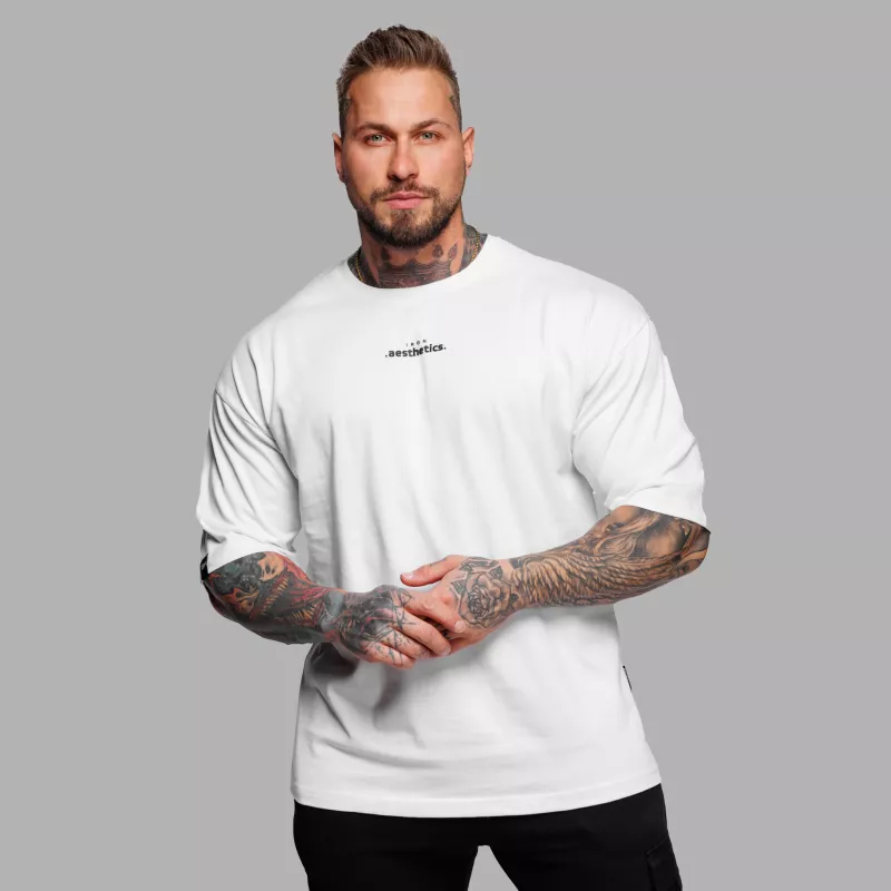 Oversize póló Iron Aesthetics Major, fehér-3