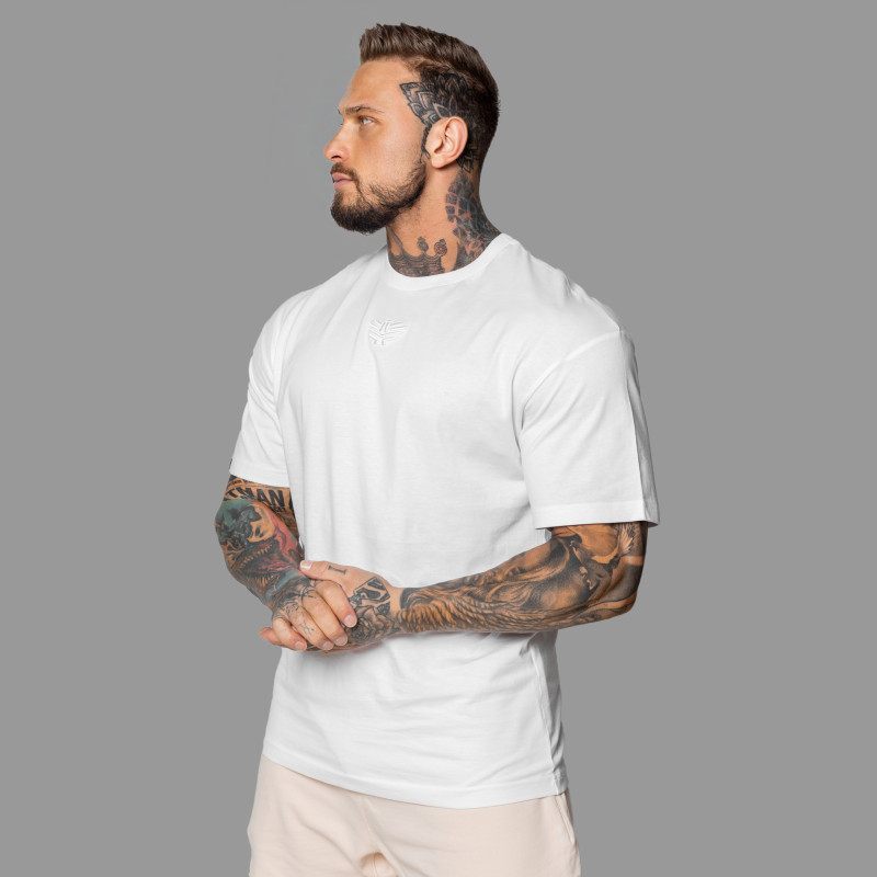 Oversized póló Iron Aesthetics 3D, fehér · záber 6